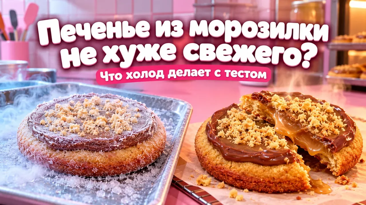 Сравнение замороженной основы кукиса и тёплого свежевыпеченного печенья
