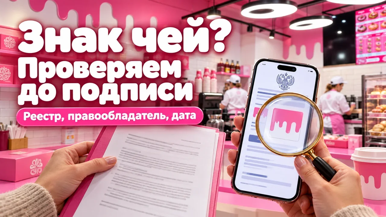 предприниматель проверяет правообладателя товарного знака перед подписанием договора франшизы
